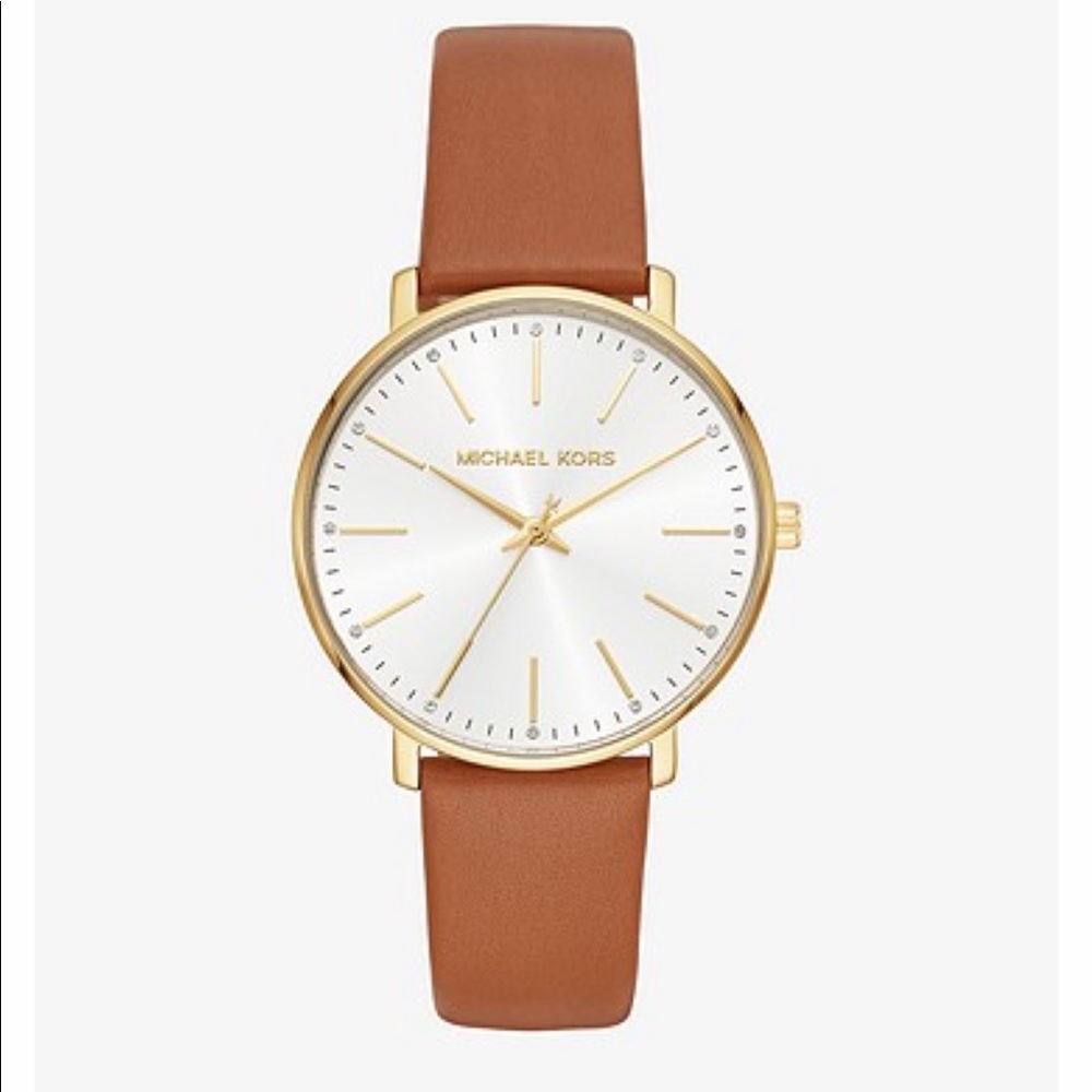 Michael Kors Pyper Leather Watch